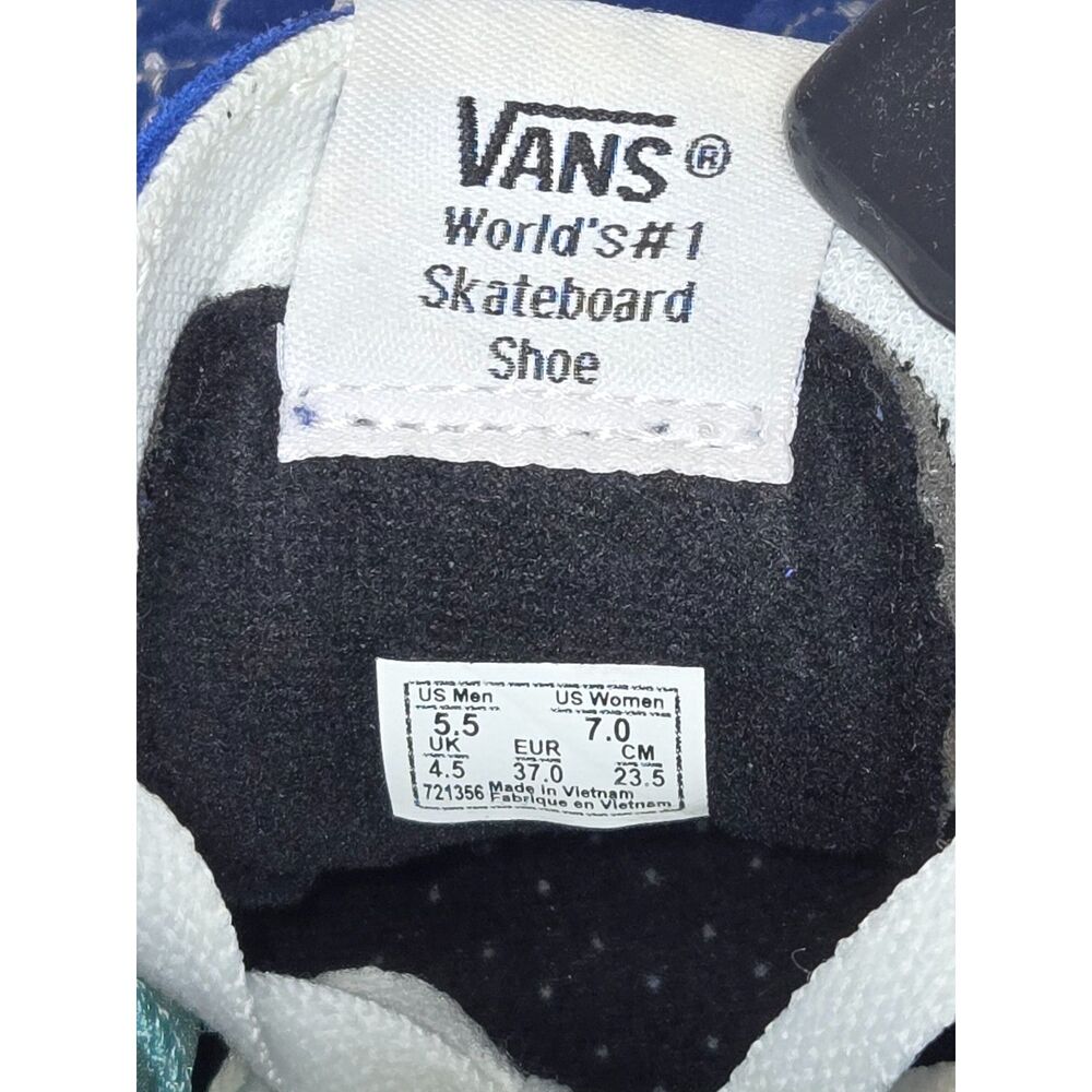 Vans ComfyCush Sk8-Hi Shoes | Men's 5.5 / Women's 7 | Chili Pepper Red True Blue - Picture 4 of 7